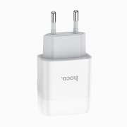 Превью Сетевое зарядное устройство HOCO C72A Glorious с кабелем micro-USB (белое) &mdash; 5