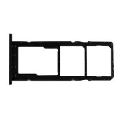 Контейнер SIM для Samsung Galaxy A02s (A025F) (черный) — 2