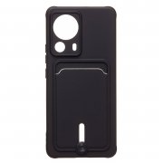 Чехол-накладка - SC304 с картхолдером для Xiaomi 13 Lite (217994) (черная) — 1