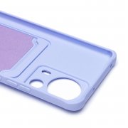 Чехол-накладка - SC304 с картхолдером для Xiaomi 13 Lite (217996) (светло-лиловая) — 2