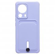 Чехол-накладка - SC304 с картхолдером для Xiaomi 13 Lite (217996) (светло-лиловая) — 1
