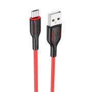 Кабель Borofone BX63 (USB - micro USB) (черно-красный)