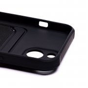 Чехол-накладка - SC304 с картхолдером для Apple iPhone 13 (208480) (черная) — 3