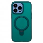Чехол-накладка - SM088 SafeMag для Apple iPhone 13 Pro (темно-зеленая) — 1