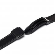 Ремешок - ApW38 Square buckle Apple Watch 40 mm экокожа (черный) — 2