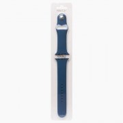 Ремешок ApW Sport Band Apple Watch 45 mm Watch 42 mm силикон на кнопке (L) (синий) — 2