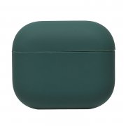 Чехол Soft touch для кейса Apple AirPods 3 (темно-зеленый) — 1