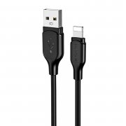 Кабель Borofone BX42 (USB - lightning) 100см (черный)