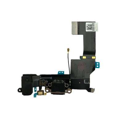 Шлейф для Apple iPhone SE на разъем зарядки/разъем гарнитуры/микрофон (черный) &mdash; 2