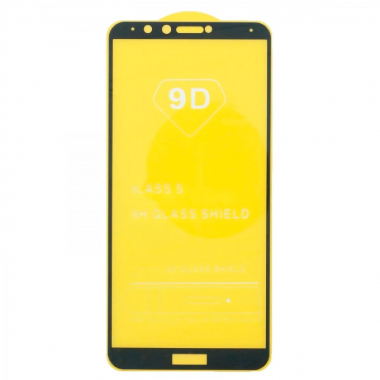 Защитное стекло для Huawei Y9 2018 (полное покрытие)(черное) — 1