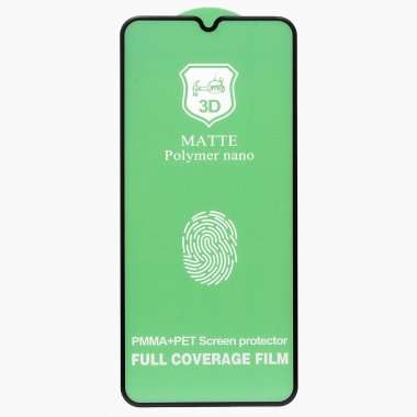 Защитное стекло для Huawei Honor 9A (полное покрытие) (черное) Премиум &mdash; 1