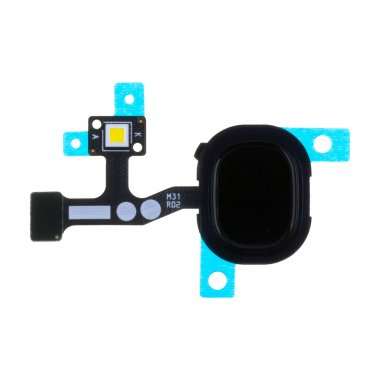 Шлейф для Samsung Galaxy M31 (M315F) + сканер отпечатка пальца (черный) &mdash; 1