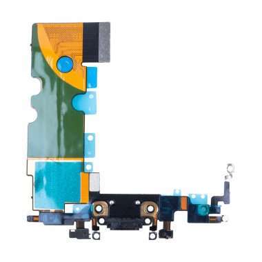 Шлейф для Apple iPhone SE 2022 плата на разъем зарядки/микрофон (черный) &mdash; 2