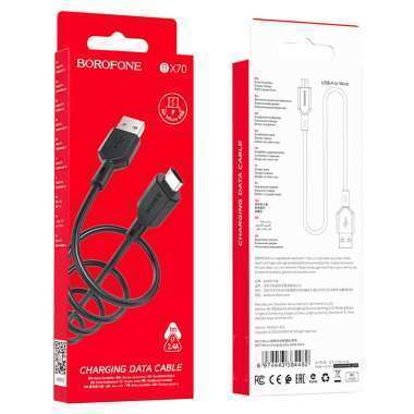 Кабель Borofone BX70 (USB - micro-USB) черный — 2