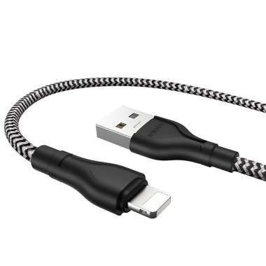 Кабель Borofone BX39 Beneficial (USB - lightning) (черно-белый) — 4