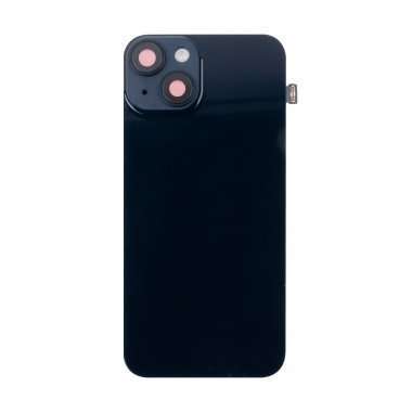 Задняя крышка для Apple iPhone 14 в сборе со стеклом камеры (черная) Премиум — 2