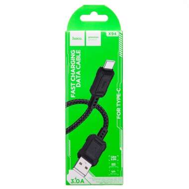 Кабель Hoco X94 Leader (USB - Type C) 100см (черный) — 4