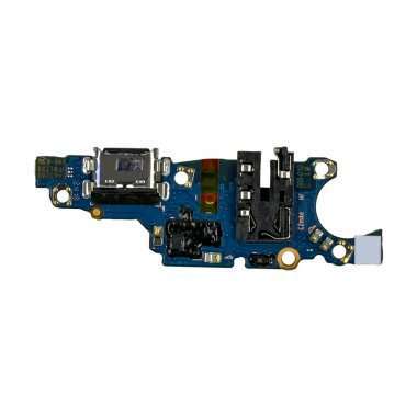 Шлейф для Huawei Honor X7c плата на системный разъем/разъем гарнитуры/микрофон - Премиум